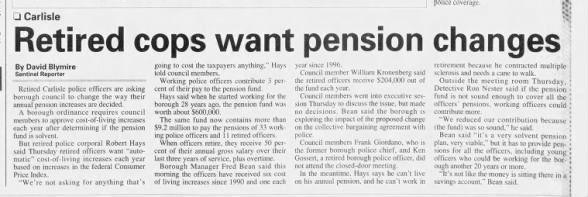 1999-3-12 CPD pension changes request
